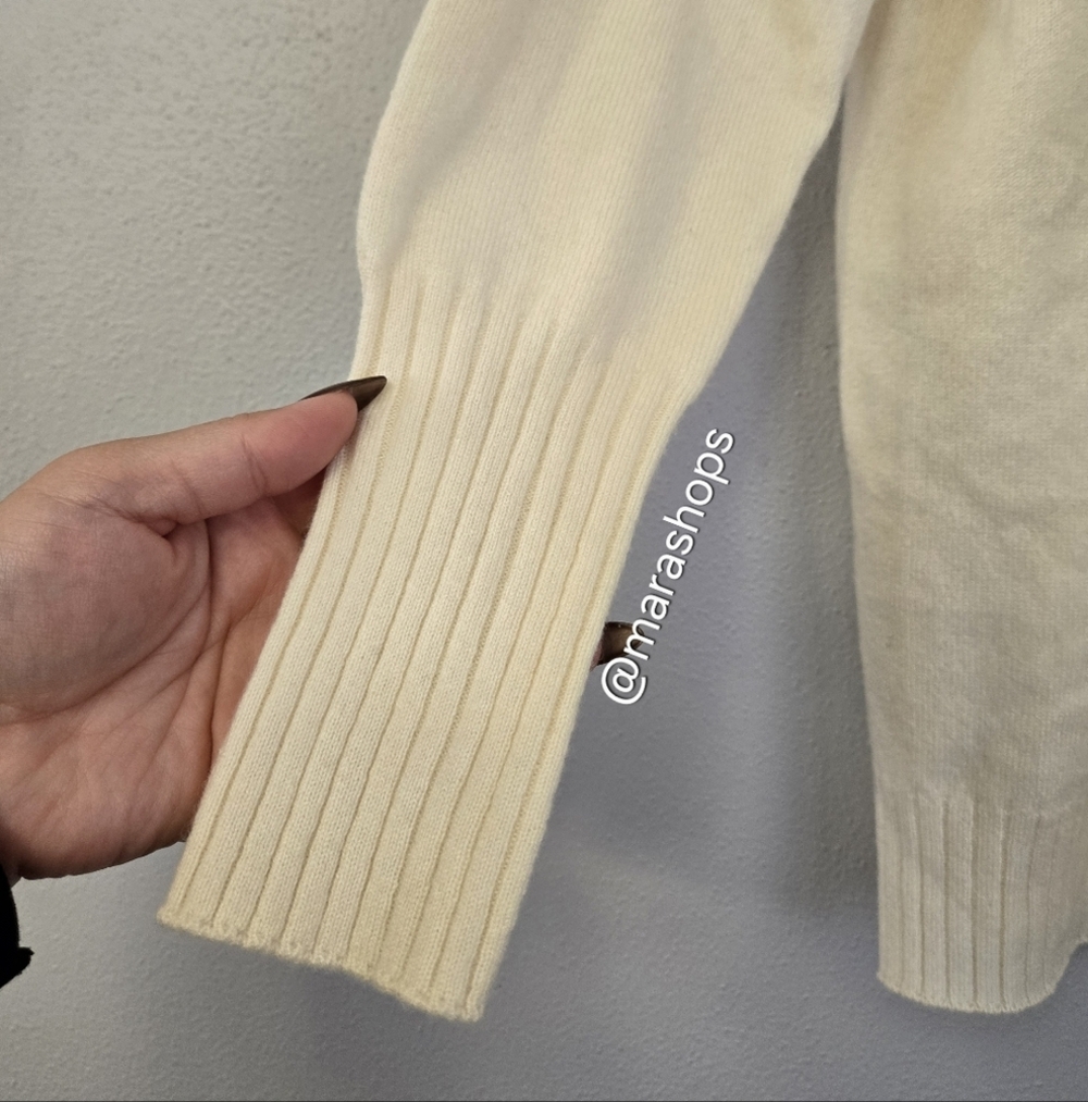J. Mclaughlin Caitie Cream Cashmere Sweater - Picture 3 of 7
